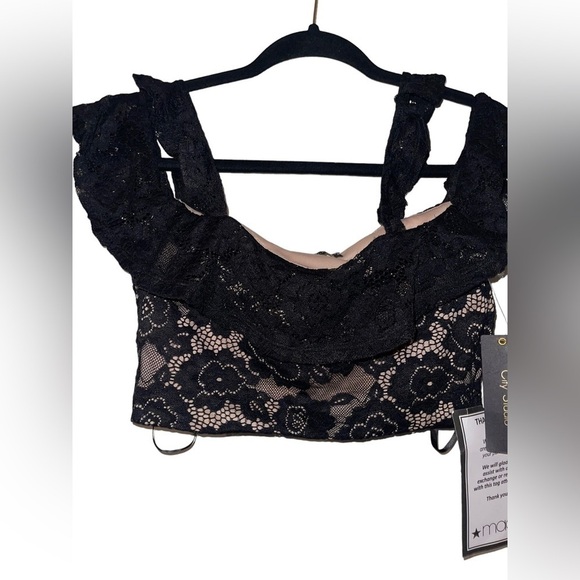 NWT Juniors size 7 City Studio black crop top - Picture 7 of 9